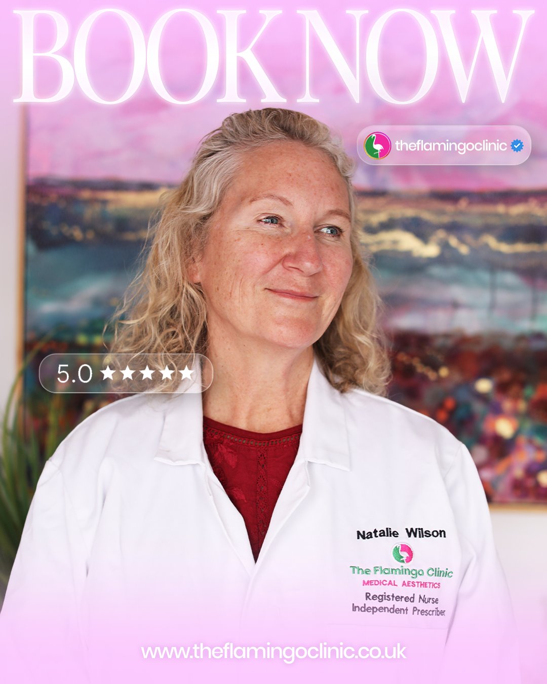 The Flamingo Clinic booking graphic